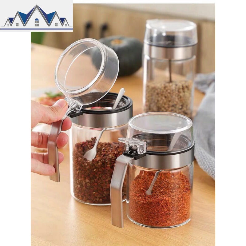 调料盒套装家用调料罐玻璃调味罐盐罐收纳瓶佐料盒调料盒厨房用品 三维工匠收纳盒高清大图