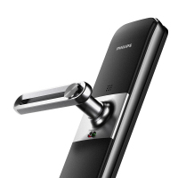 飞利浦(PHILIPS)171(香槟金)7000系列执手式智能门锁指纹锁防盗门锁家用智能锁电子锁 可挂天地钩