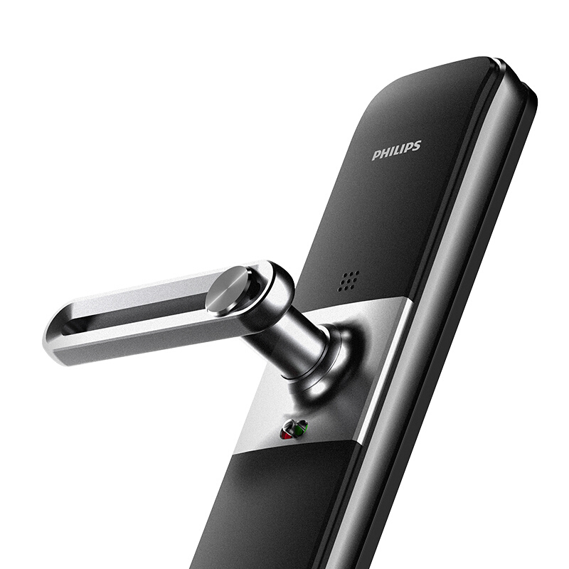 飞利浦(PHILIPS)171(香槟金)7000系列执手式智能门锁指纹锁防盗门锁家用智能锁电子锁 可挂天地钩