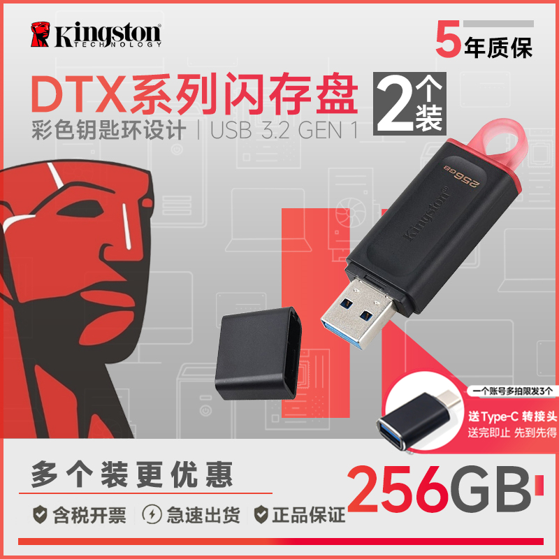 金士顿DTX/256GB 2个