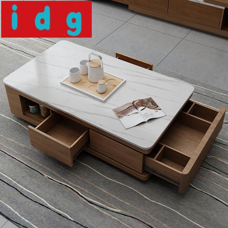 Idg客厅家具套装ccm D021 现代简约火烧石茶几电视柜组合大理石北欧多功能茶几 现代家具套装6207购 价格图片品牌报价 苏宁易购嘉威家装建材专营店