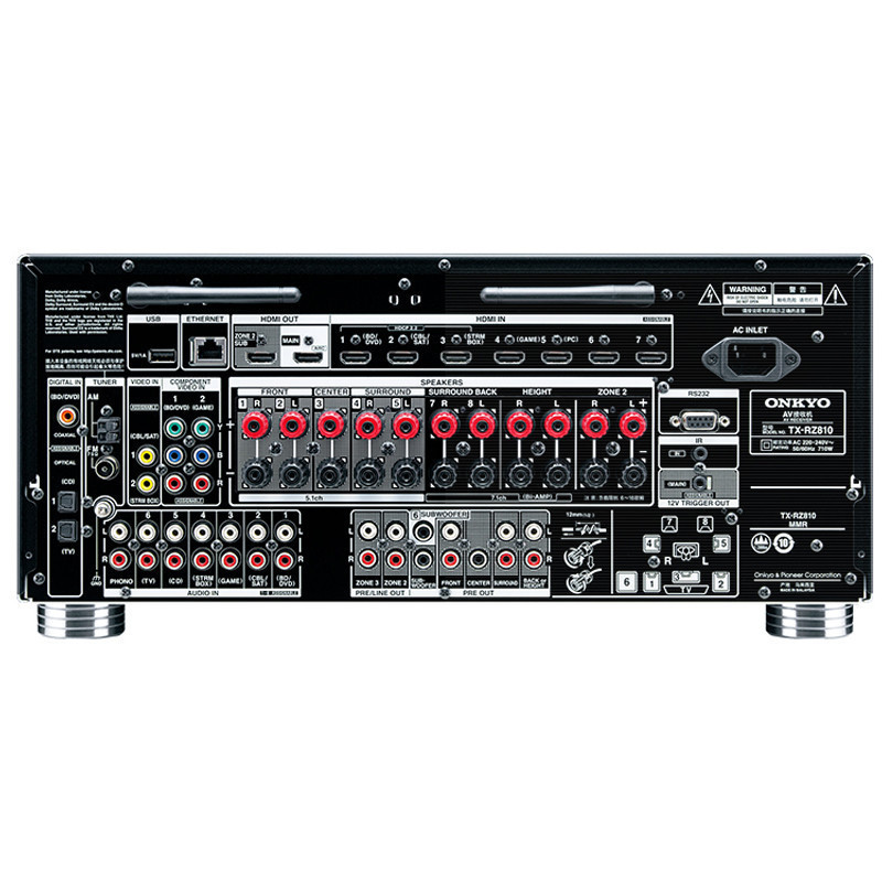 Onkyo/安桥 TX-RZ810家庭影院AV功放数字大功率