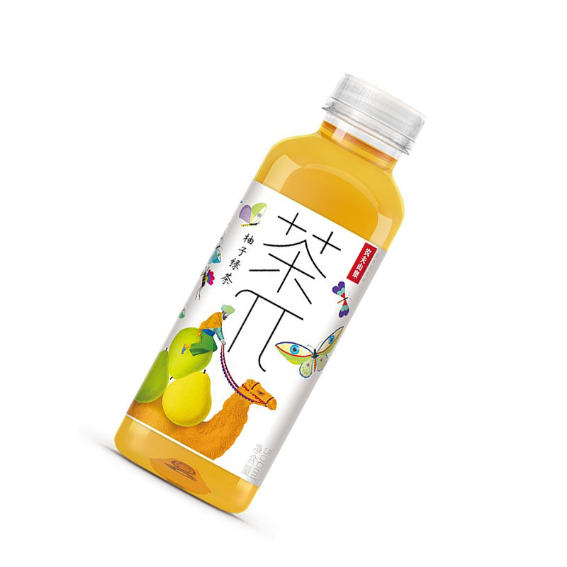 农夫茶兀柚子绿茶500ml瓶1件15瓶箱