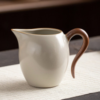 金镶玉 仿宋汝窑茶具套装 家用整套陶瓷西施壶泡茶功夫茶具送礼礼盒装 秋露米黄汝窑茶具套装 10头