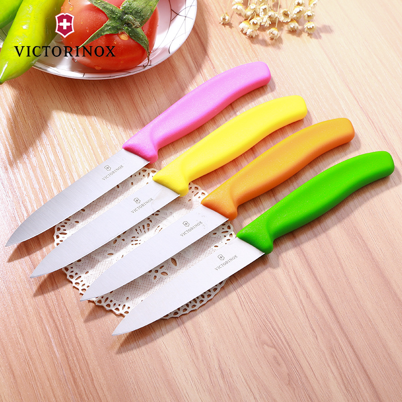 维氏(Victorinox)瑞士军刀进口厨房刀具维氏厨刀不锈钢水果刀削皮刀6.7706绿色