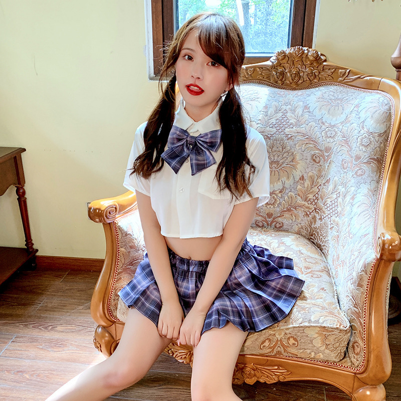 久爱情趣内衣百褶短裙学生套装角色扮演演出服性感JK制服诱惑乖乖熊学生装