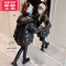 可莉允女童羽绒棉外套2022新款中大童女装儿童冬装加厚棉服12岁洋气棉衣