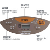 象印(ZO JIRUSHI)电热水壶家用办公电热水瓶不锈钢电水壶微电脑多功能烧水壶WDH40C 金属米色4L