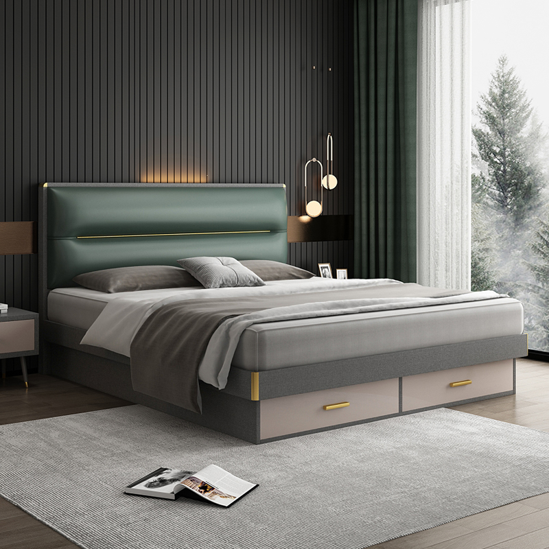 5米床北欧板式家用储物主卧床卧室家具