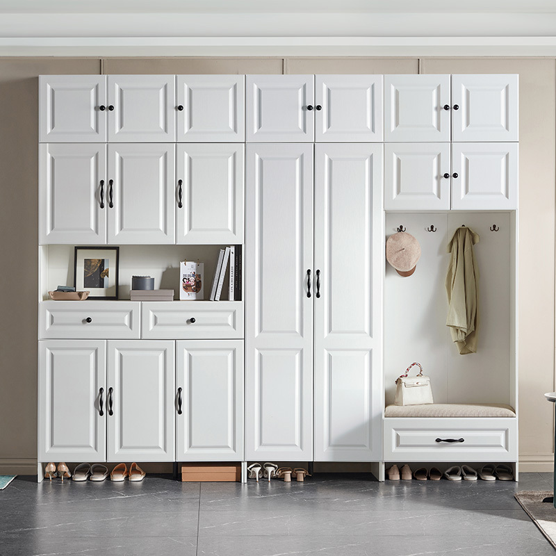 林氏家居现代简约北欧风鞋柜灵活组合多元收纳衣帽柜鞋柜一体入户玄关