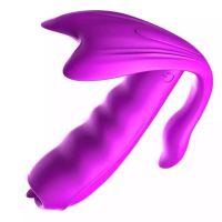 FOX震动棒女用自慰器具隐形穿戴式夫妻性玩具AV震动棒女性按摩棒充电防水静yin成人情趣性用品无线遥控舌恬加温款