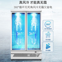 澳柯玛1025升商用大容量 超市饭店便利店风冷无霜冷冻展示柜立式商用展示冷冻冰柜 三门IVF-191808V