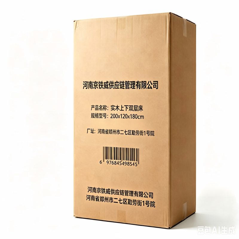 京铁威 实木上下双层床 200x120x180cm 张高清大图