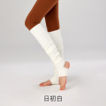 YOTTOY专业瑜伽袜套女过膝长筒冬季保暖瑜珈堆堆袜子普拉提厚袜套 云柔袜套-日初白