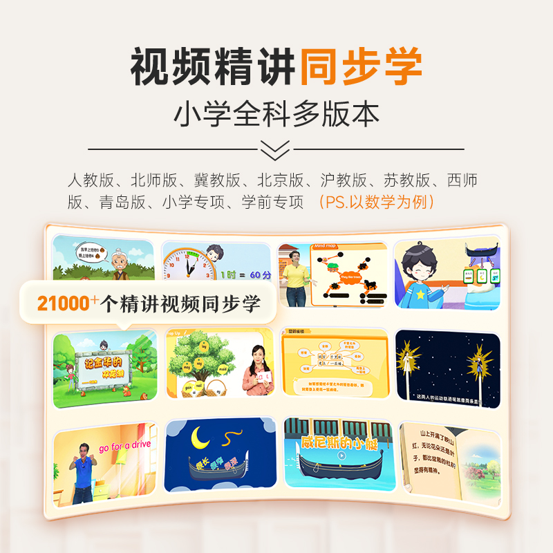 三本精装书+视频VIP课程卡 小学通用 [正版]学而思小学知识大典全科工具书小学语数英知识配套VIP畅学卡校内同步学习天高清大图