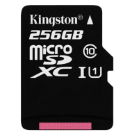 金士顿 256GB 80MB/s 内存卡 TF(Micro SD) Class10 UHS-I 存储卡