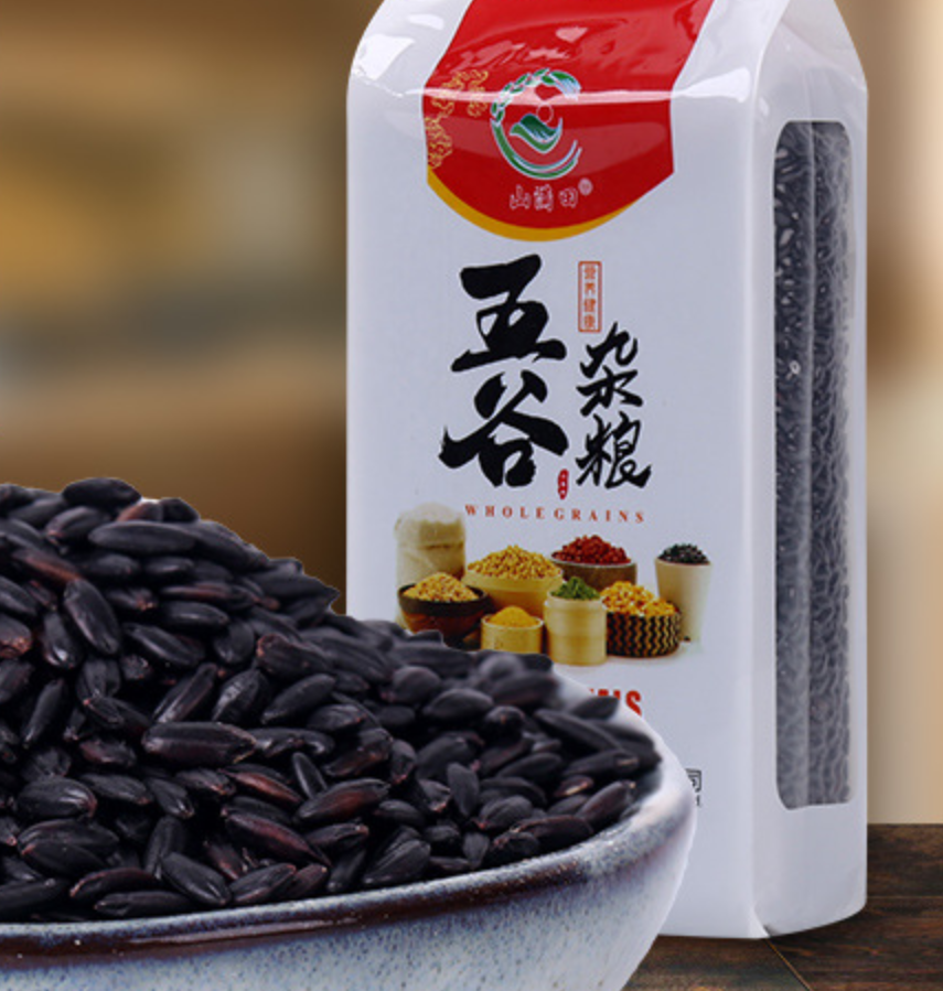 山满田 黑米400克 双层真空包装 糙米 粗粮 五谷杂粮 黑米粥