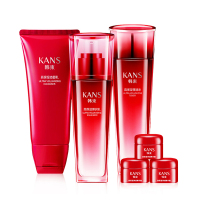 韩束(Kans) 巨水光保湿奢润礼盒(洁面乳120ml+水120ml+乳100ml+精华霜6g*3)保湿补水洗面奶护肤品
