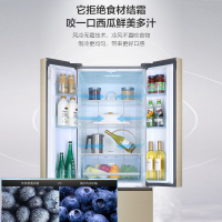 海尔(Haier)329升法式多门四门风冷无霜冰箱 双变频一级能效 智能双层直开抽屉家用电冰箱BCD-329WDVL