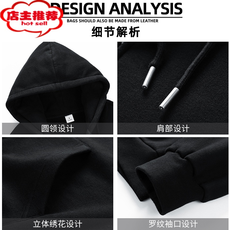 SHANCHAO连帽外套男士款宽松运动夹克开衫美式潮牌拉链卫衣上衣服