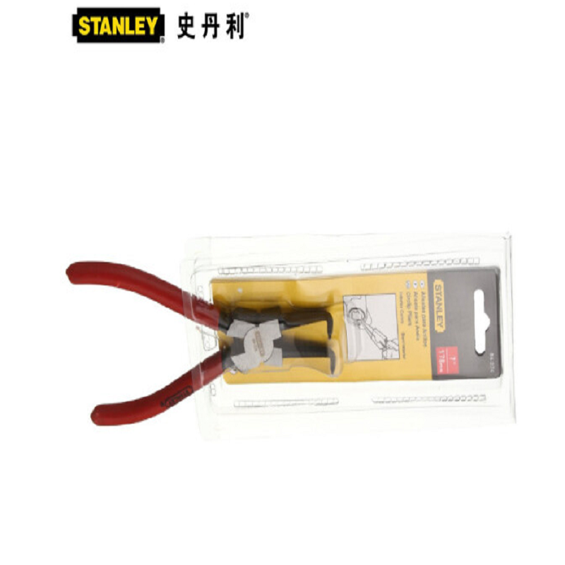 史丹利 弯嘴孔用挡圈钳7“ 84-274-22