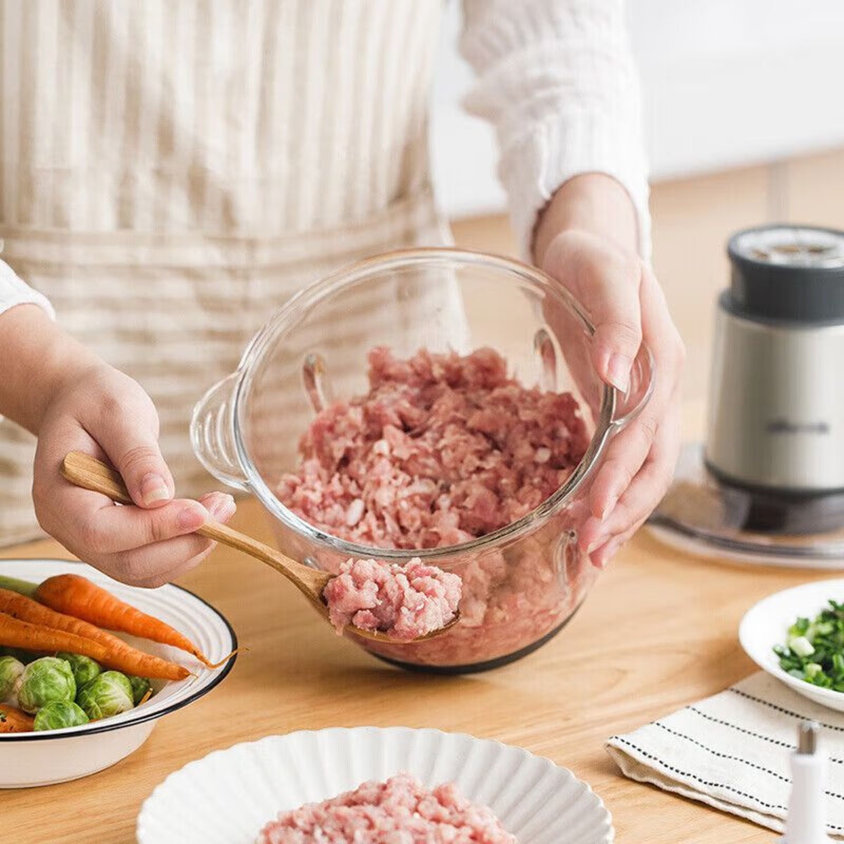 小熊(Bear)绞肉机家用搅拌机绞馅机切碎肉机打蒜机厨房小电高清大图