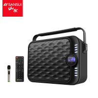 山水（SANSUI) SS1-04 广场舞音响 蓝牙拉杆音箱户外便携式音响 大功率带无线麦克风电瓶箱广告宣传音箱
