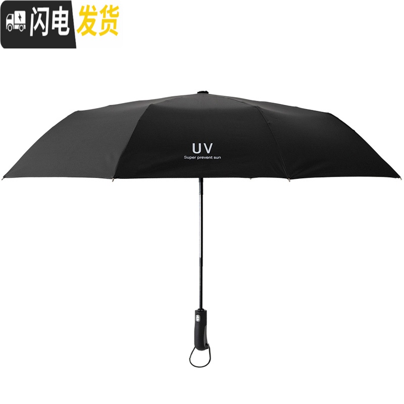 三维工匠晴雨两用加大超大雨伞大号双人折叠男女太阳伞全自动反向简约遮阳高清大图