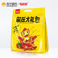 蜀道香 猪肉条猪肉脯牛板筋脆骨烧烤牛肉干 麻辣香辣肉类解压零食大礼包礼盒576g