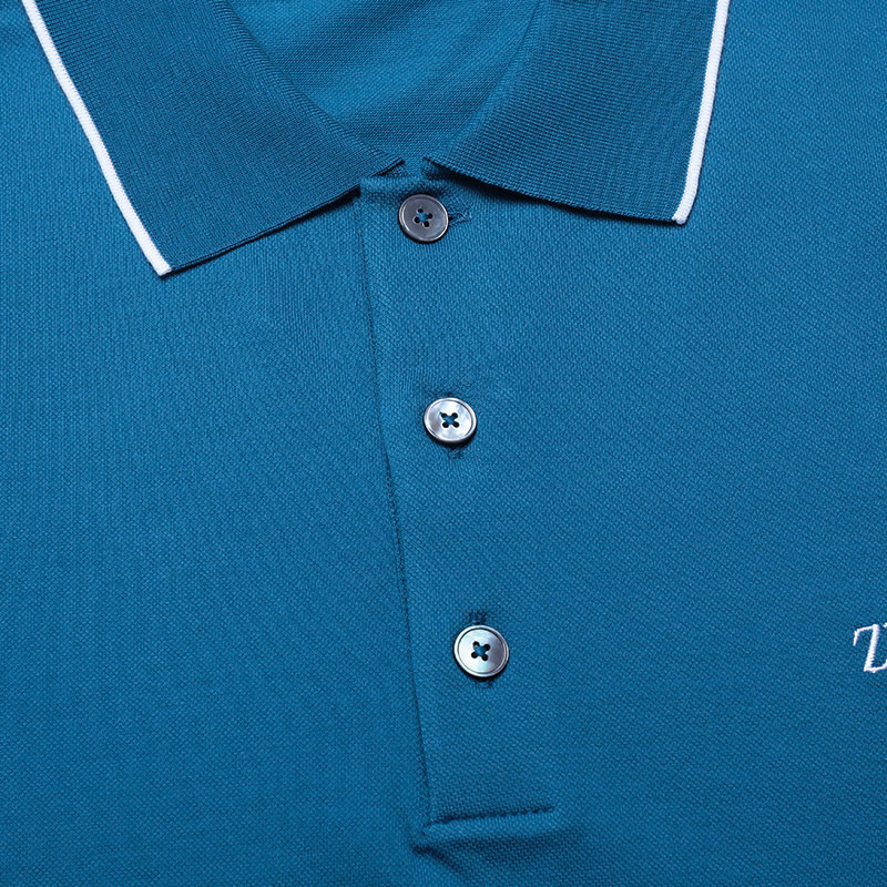 杰尼亚zegna男士棉质修身版短袖polo衫ub358a5b746
