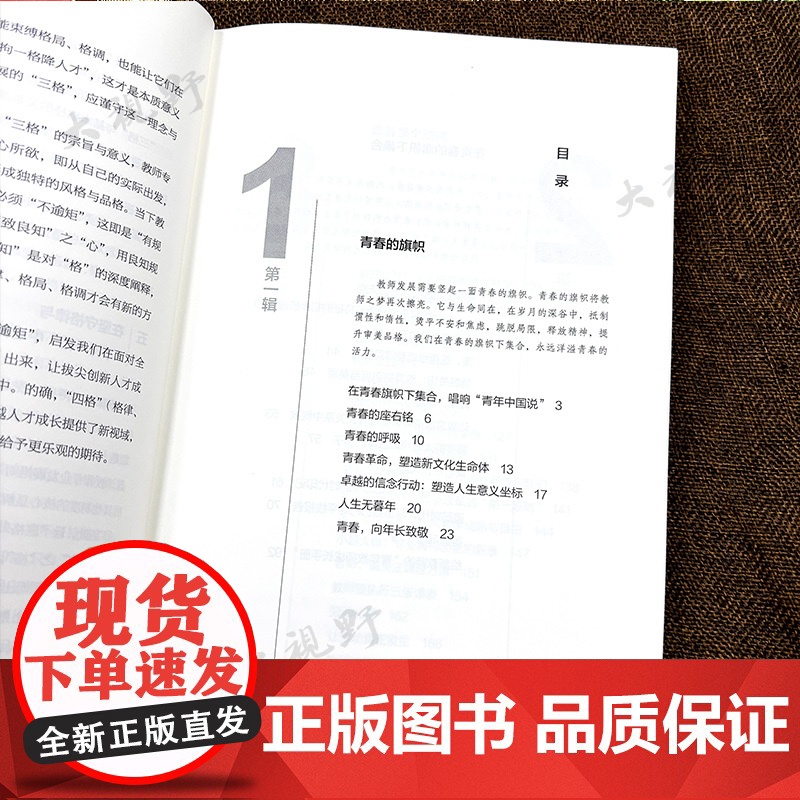 青春的旗帜 教师人生的意义坐标 成尚荣著 大教育书系 长江文艺出版社 教师专业素养提升 教育的四格 教师成长教学方法高清大图