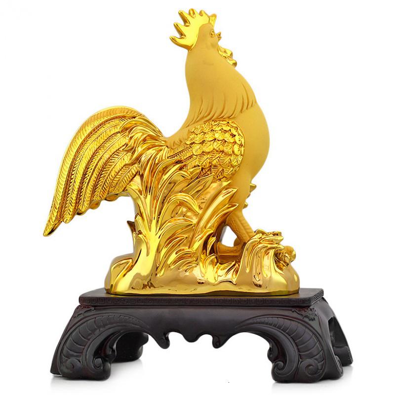 美帮汇金鸡摆件生肖鸡工艺品摆设大公鸡创意家居客厅玄关装饰品高清大图