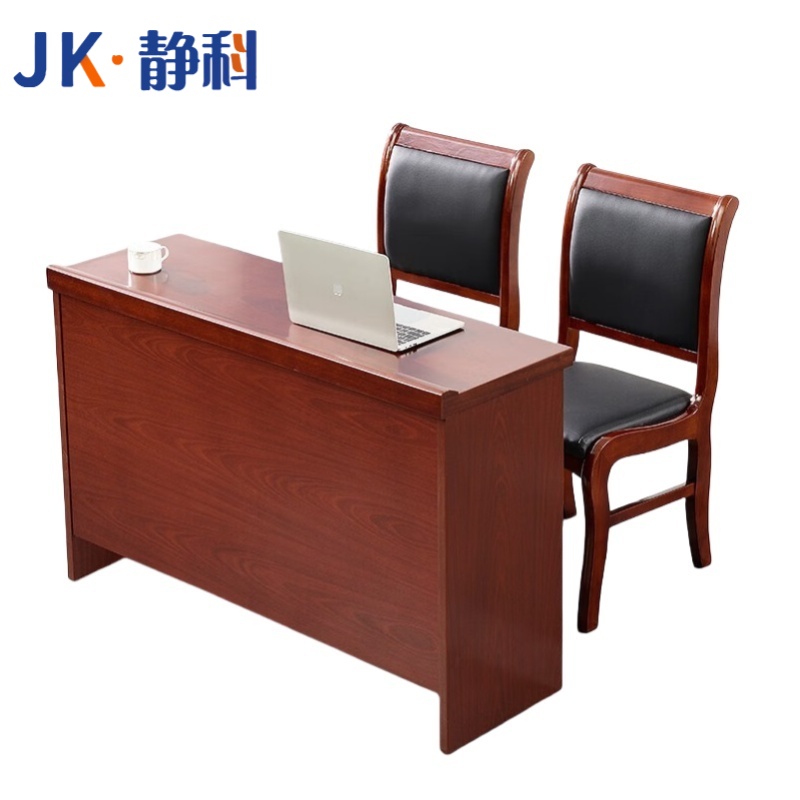 静科长条桌1400*400*760mm+椅子2把套高清大图