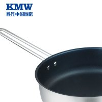 KMW捍卫者第四代不粘深煎锅24BKMWHWJ240001 304钢深煎锅平底锅不粘煎炒锅24cm 熔射不粘锅具复合底