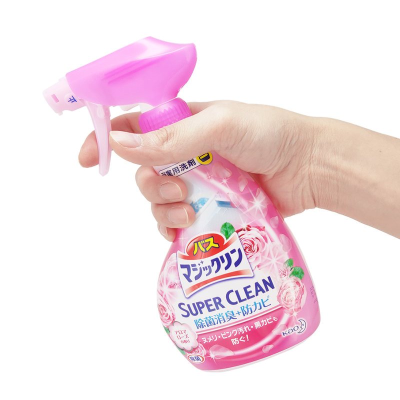 花王(KAO) 浴室浴缸清洁剂 粉色玫瑰香 380ml*2瓶 组合