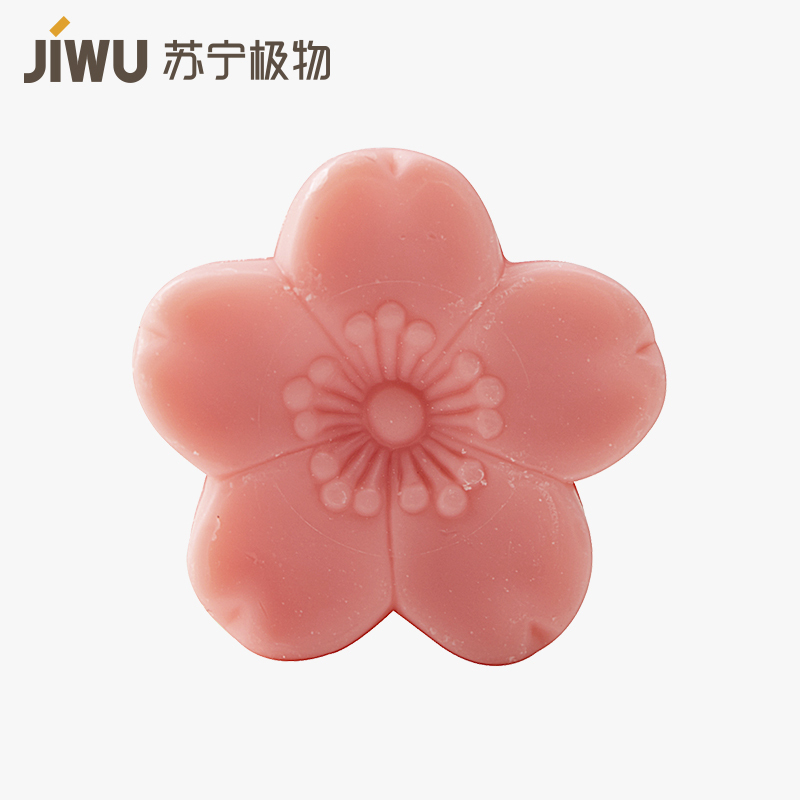 苏宁极物 日本制造樱花精油皂洗脸皂洁面皂沐浴洗澡香皂 胭脂红