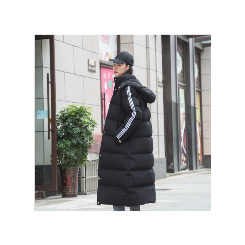 羽绒服女长款过膝2021东大门宽松加厚白鸭绒外套
