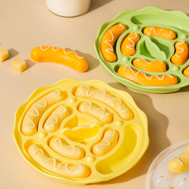 宝宝辅食模具香肠蒸糕工具全套食品级婴儿磨具肉肠可蒸硅胶婴幼儿 13连洛菲粉兔猫爪香肠模+打蛋器(送盖+油刷+50个裱花袋高清大图