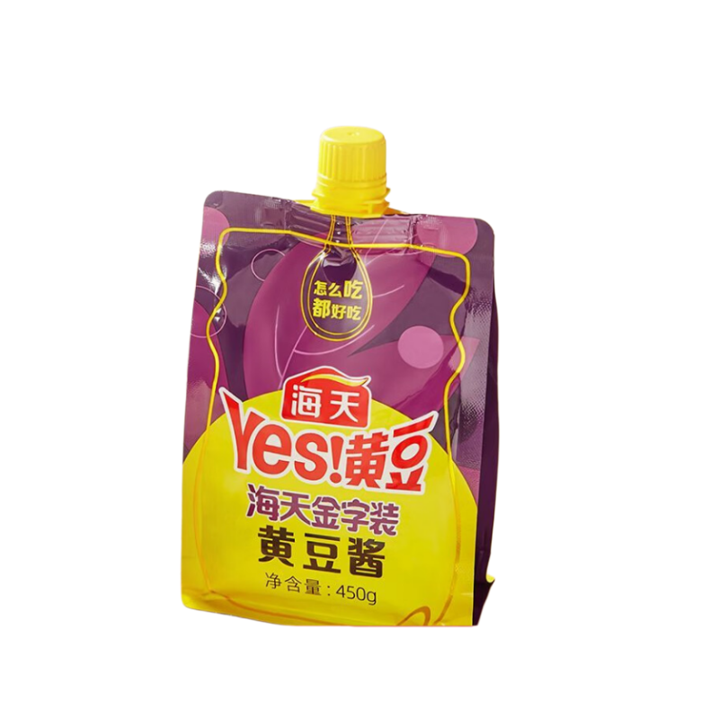 海天 金字装黄豆酱450g×3(23版)(自立袋) 调味品 拌面炒菜 KJDF-20240603-0004
