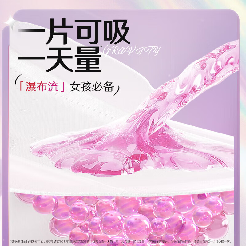 高洁丝万有引力卫生巾夜用 420mm*6片高清大图