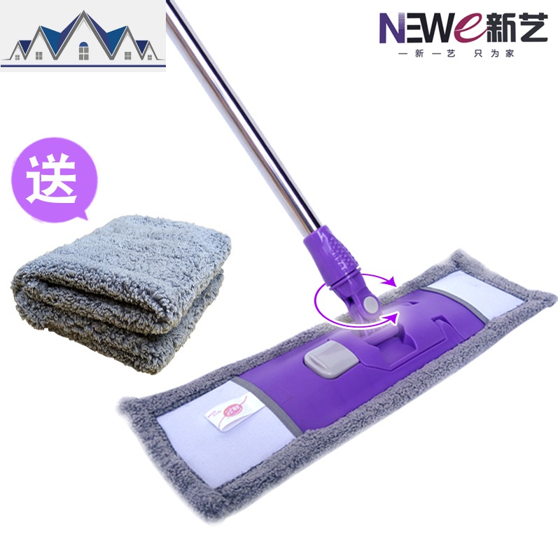 平板拖把尘推旋转懒人平拖大拖把家用木地板地拖平拖6608墩布 三维工匠高清大图