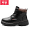 可莉允男童雪地靴冬季鸿星鸿尔克防水防滑加绒加厚大棉鞋儿童棉靴马丁靴
