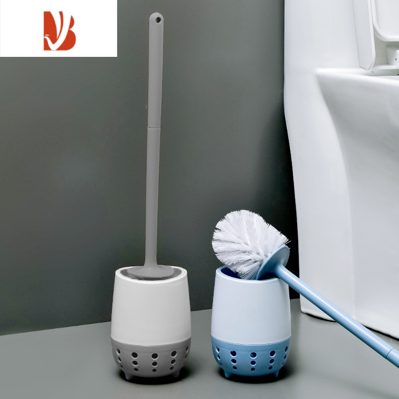 三维工匠马桶刷套装壁挂式免打孔家用卫生间无死角软毛洁厕刷子洗马桶