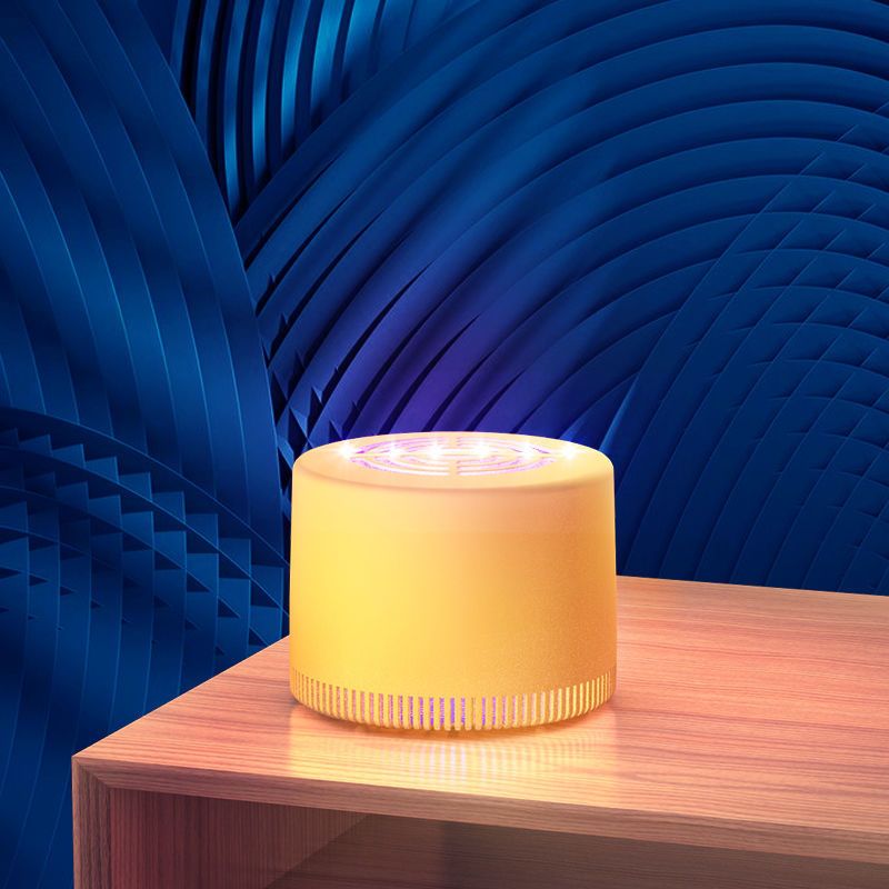 灭蚊器电蚊灯神器吸蚊捕蚊灭蚊灭蚊灯无辐射静音新款迷你家用卧室|黄色底座不带灯板 不带适配器