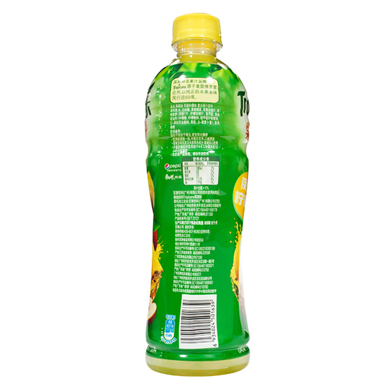 果缤纷 凤梨柠檬复合果汁 500ml*15瓶 百事可乐出品