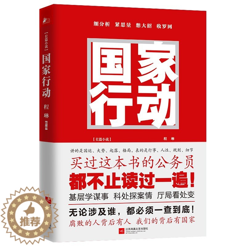 【醉染正版】正版国家行动程琳著 同名电视剧张译主演原著小说长篇反腐刑侦追问脊梁狂飙同类型官场小说公务员必读自省读物现