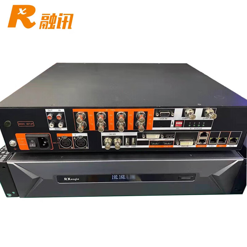 融讯(RX) RX T900-EF 高清视频会议终端 双路1080P60 E1+IP接口. 替代T800 8MEX高清大图