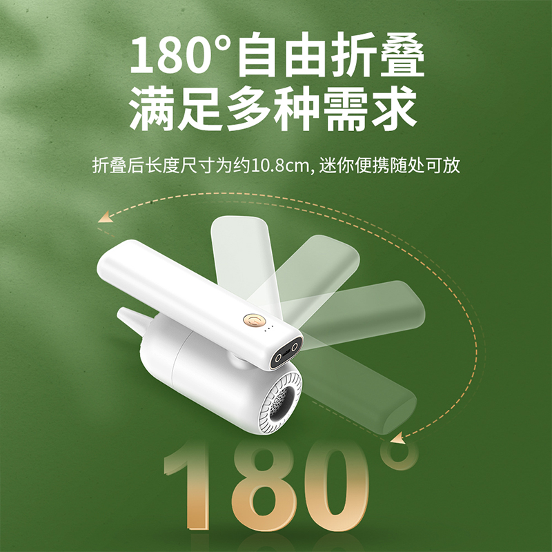 十足酷 迷你手持无线折叠吸尘器(白色) SZK-V60高清大图