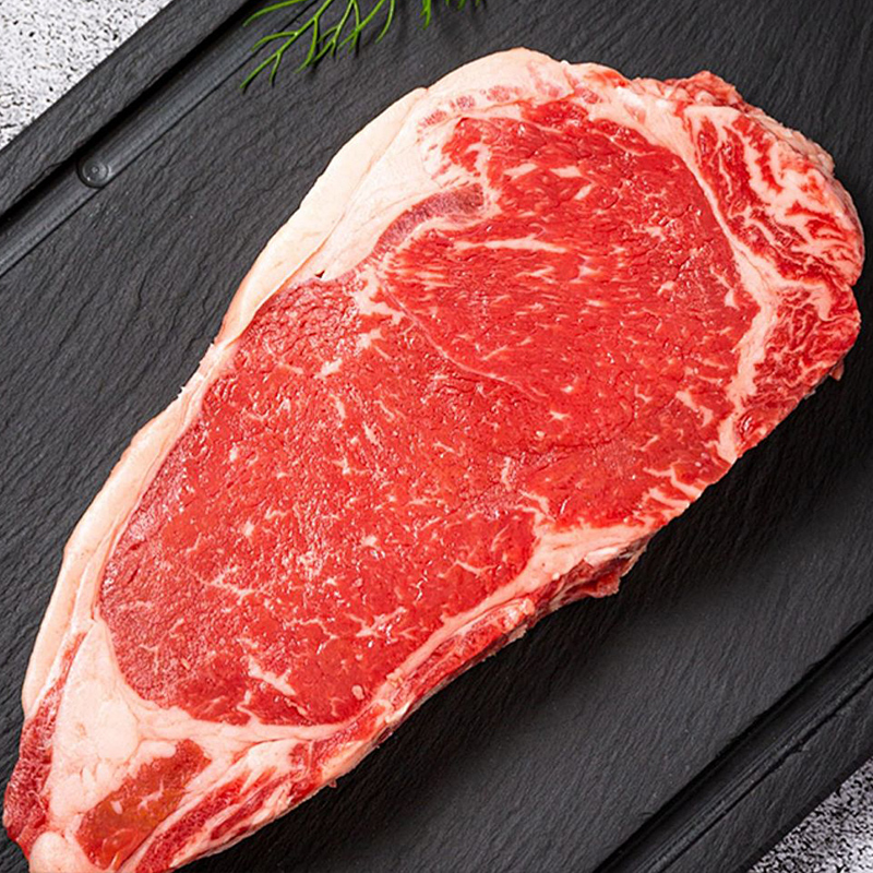 货出六盘 宁夏西吉县谷草饲喂养 六盘山牛肉 精品黄牛 原切西冷牛排2斤