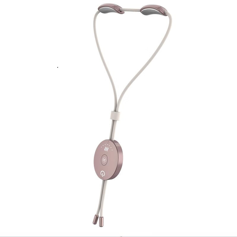 美仕达(Misida) 颈椎按摩器背部腰部护颈仪热敷脉冲吊坠生日礼物女生吊坠式肩颈按摩仪MS-j18玫瑰金高清大图